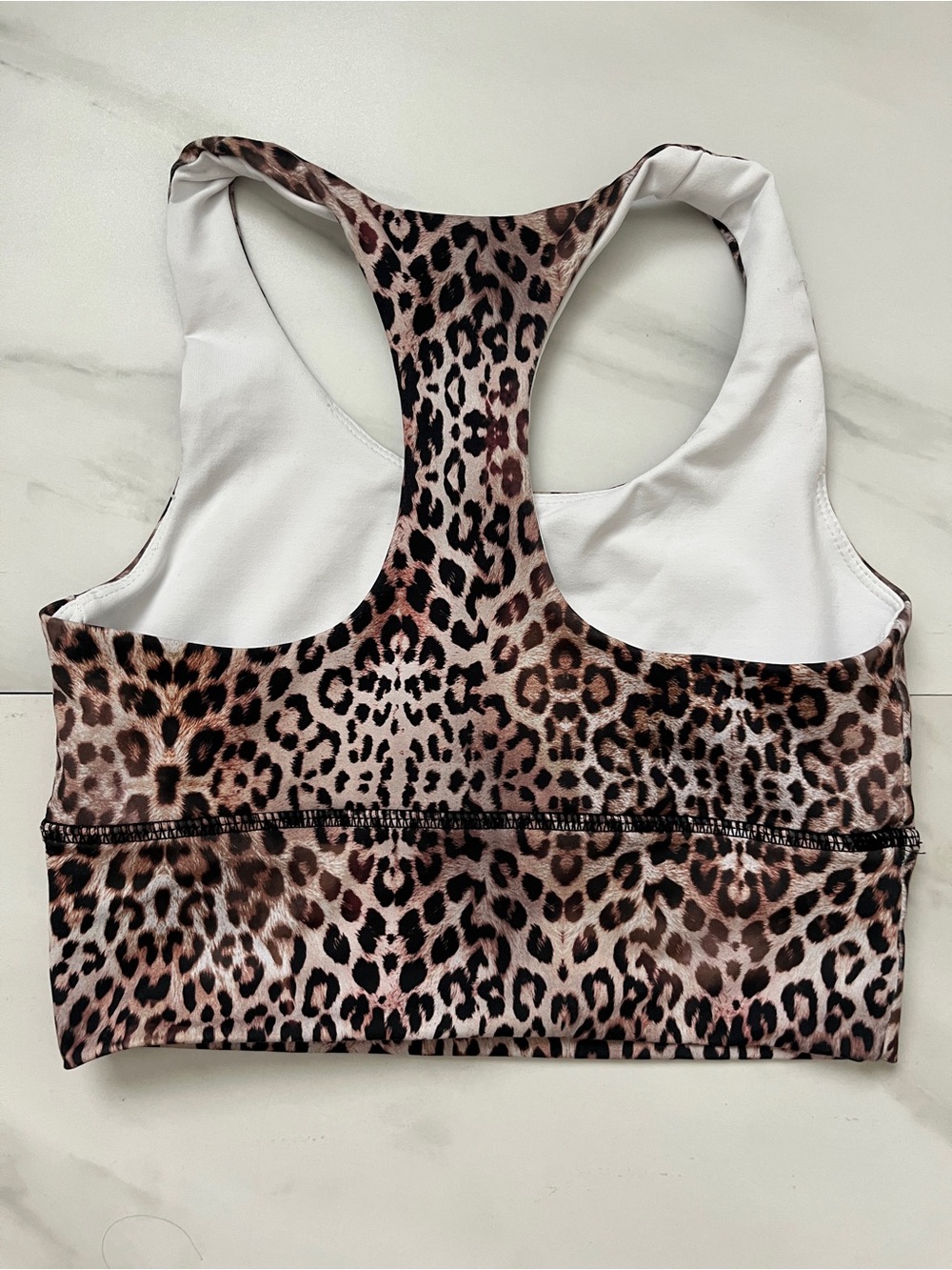 DYI Leopard Print Racerback Sports Bra - Picture 3 of 4